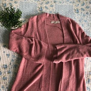 LOFT Peach Pink Sweater Cardigan